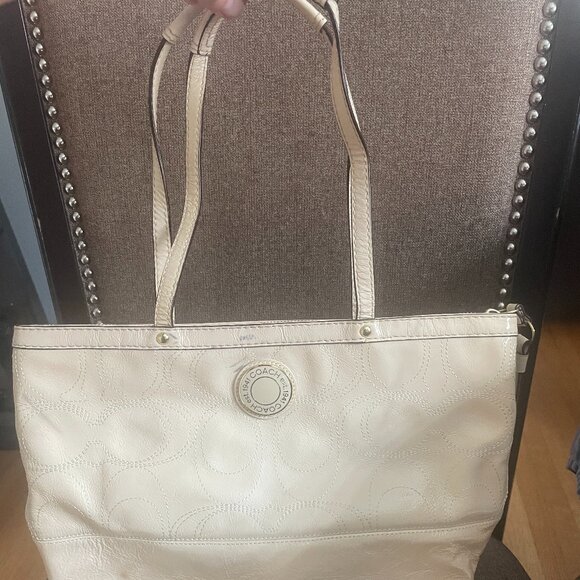 Coach Patent Leather Double Handle Bag - Picture 8 of 8